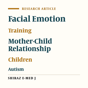 Effect of Intervention Training on the Mother-Child Relationship in Children with Autism: A Control Trial