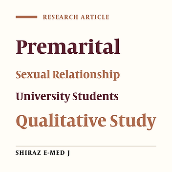 Risk Factors of Premarital Sex Among University Girl Students: A Qualitative Study