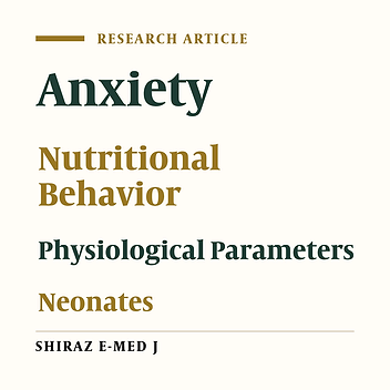 Relationship Between Antenatal Maternal Anxiety and Feeding Behavior and Physiological Parameters of Neonates in Cesarean Section Mothers: A Cross-sectional Study