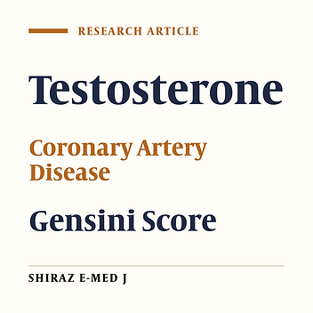 The Association Between Serum Testosterone Levels and Coronary Artery Disease in Men