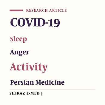 Correlation Between Anger, Sleep Quality, and Indoor Activities During COVID-19 Quarantine