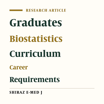 The Biostatistics Graduates' Perspectives Concerning the Curriculum, the Course Educational Topics, and Its Association with Their Career-related Requirements