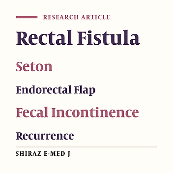 Lower Fistula Recurrence with Pulling Seton: A Retrospective Cohort Study