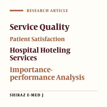 Ranking Hospital Hoteling Services from Patients’ Perspective Using Importance-Performance Analysis