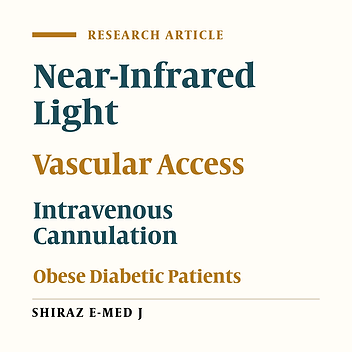 Effect of Near-Infrared Vein Finder Technology on Success Rate of Cannulation in Obese Diabetic Patients