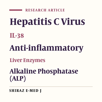 Negative Correlation of Interleukin-38 Serum Level with Alkaline Phosphatase and Persistent Hepatitis C Infection