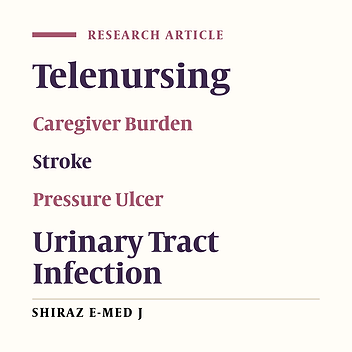 Effect of Telenursing on Caregiver Burden of Care and Incidence of some Complications in Patients with Acute Stroke Discharged from Neurological Wards: A Randomized Control Trial