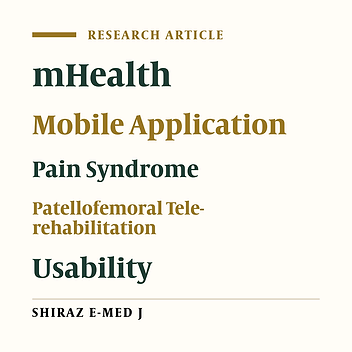 Development of an Evidence-Based Progressive Web App to Promote Exercise Therapy and Telemonitoring for Individuals with Patello-Femoral Pain Syndrome: A Usability Study