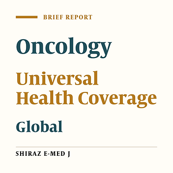 Cover image of the article: The Global Status of Universal Health Coverage and Oncology Care