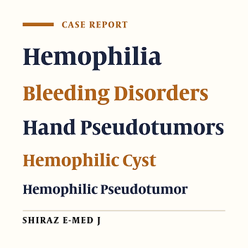 Hemophilic Pseudotumor of the Distal Phalanx