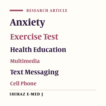 Effect of Three Educational Methods on Anxiety and Hemodynamics of Candidates for Exercise Stress Test: A Double-blinded Randomized Controlled Trial