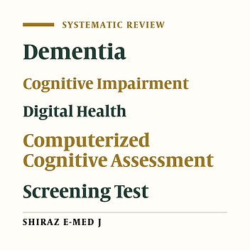 Digital Cognitive Tests for Dementia Screening: A Systematic Review