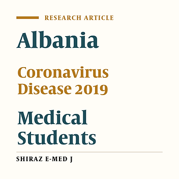 Health Behaviors of Albanian Students at the University of Medicine During the Coronavirus Disease 2019 Pandemic