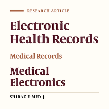 Establishment and Utilization of Electronic Health Records in Iran: A Review of the Policy Documents of the Past Four Decades
