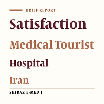 Tourists’ Satisfaction of Hospital Services in Iran: A Case Study of Lorestan Province