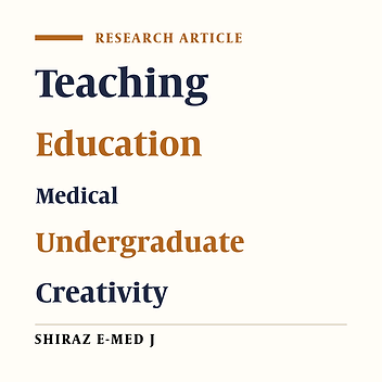 The Status of Creative Teaching in Medical Classes and Solutions for Its Promotion