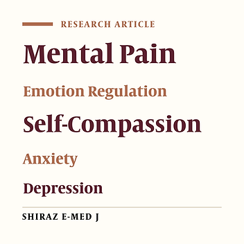 Understanding the Pathology of Major Depression in a Non-clinical Student Sample: The Role of Mental Pain, Cognitive Emotion Regulation, Self-Compassion, and Anxiety