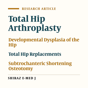 The Outcome of Total Hip Arthroplasty Without Subtrochanteric Shortening Osteotomy in Severe Developmental Dysplasia of the Hip