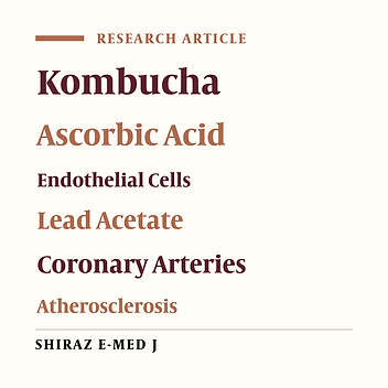 Comparison of the Effect of Kombucha and Vitamin C on Coronary Arteries in Rabbits Exposed to Lead and High-cholesterol Diet