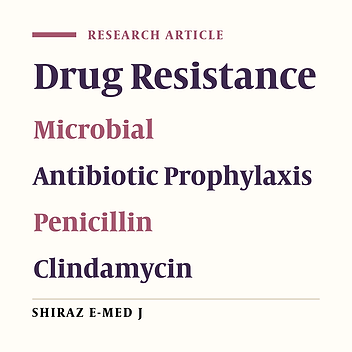 Antibiotic Resistance of Streptococcus spp. Isolated from the Root Surface of Extracted Teeth to Penicillin V and Clindamycin Using E-Test