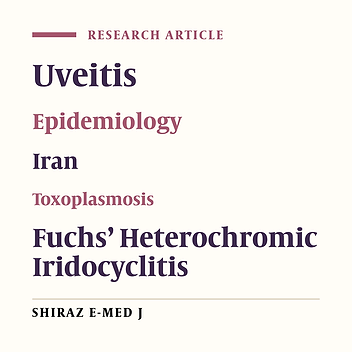 Clinical Course and Pattern of Uveitis in Western Iran