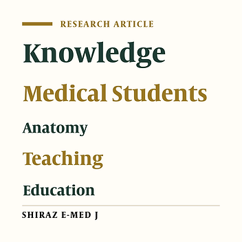 Medical Students Knowledge About Clinical Importance and Effective Teaching Methods of Anatomy