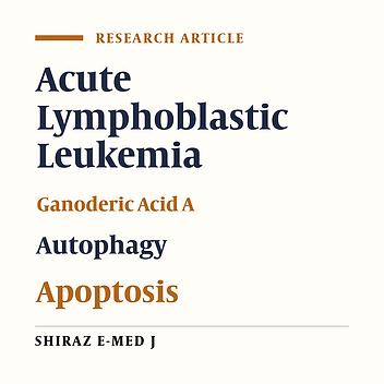 Ganoderic Acid A Extract Induces Apoptosis and Upregulates Autophagy-Related Genes in NALM-6 Cell Line: A Potential Therapeutic Agent for Acute Lymphoblastic Leukemia