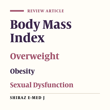 The Relationship Between Body Mass Index and Sexual Dysfunction Among Women: A Meta-Analysis