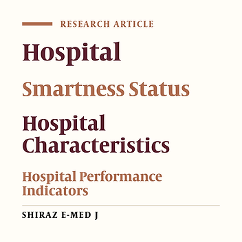 Assessment of Smartness Status in Public Hospitals and Its Relationship with Characteristics and Performance Indicators