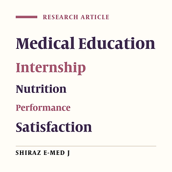 Improving Hospital Internship Course for Nutrition Students Using a Comprehensive Checklist for Nutritional Assessment and Patient Treatment