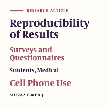 Assessment of Validity and Reliability of the Nomophobia Questionnaire (NMP-Q) Among Iranian Medical Students
