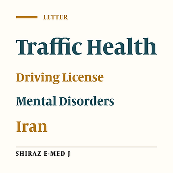 Restricting Driving Privileges of Individuals with Mental Health Problems: A Legal Gap in Iran