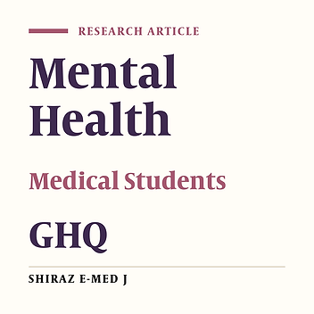 Survey on Mental Health of Iranian Medical Students: A Cross- sectional Study in Islamic Azad University