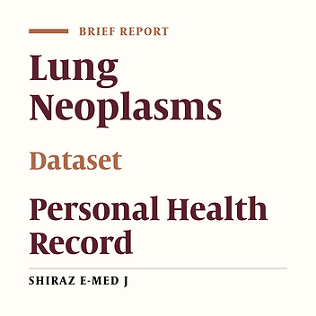 Minimum Dataset of Lung Cancer Patients: An Initial Step Towards Developing a Web-Based Personal Health Record