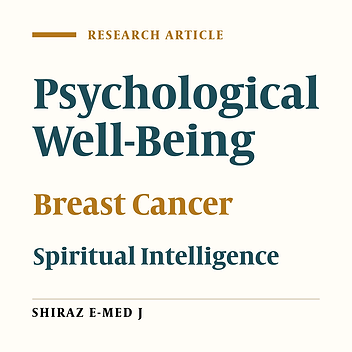 The Relationship Between Spiritual Intelligence and Psychological Well-Being in Women with Breast Cancer