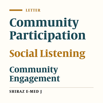 Community Participation and Social Listening