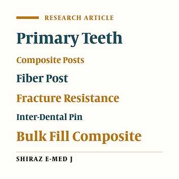 Fracture Resistance of Bulk Fill Composite Restorations of Anterior Primary Teeth with Four Different Reinforcement Methods