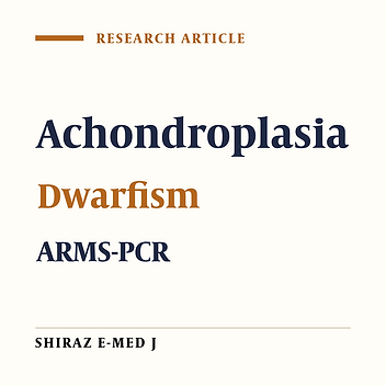 Analysis of FGFR3 Gene in Achondroplasia Patients: Application of Molecular Diagnosis