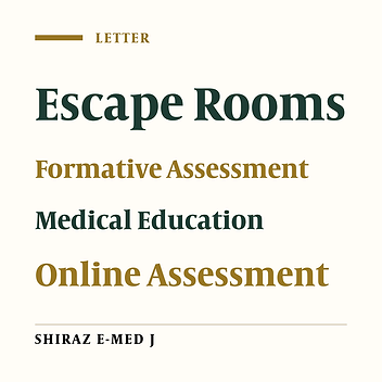 Escape to Learning: Unlocking Formative Assessment in Medical Education with Online Escape Rooms