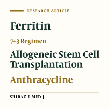Effect of Serum Ferritin Level on the Response to Standard Chemotherapy in Acute Myeloid Leukemia Patients