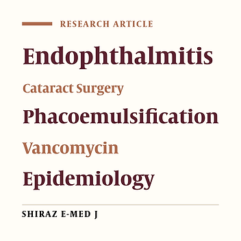 Incidence of Acute Post-cataract Surgery Endophthalmitis in Two Major Referral Centers in Iran and the Prophylactic Effect of Perioperative Vancomycin: An Observational Retrospective Study