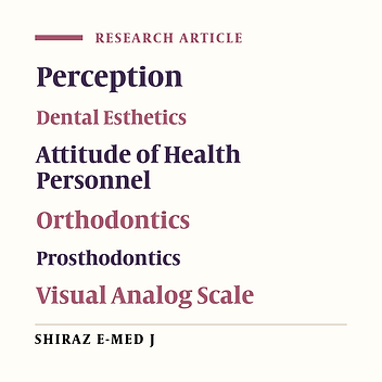 Perceptions of Buccal Corridor and Smile Line by Laypersons and Professionals