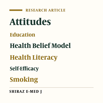 Investigating the Effectiveness of Health Belief Model Education on Health Literacy, Self-Efficacy, and Smoking Tendencies Among College Students