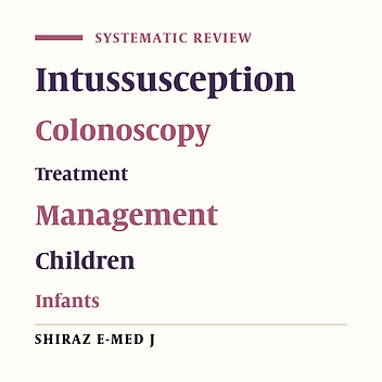 Colonoscopic Reduction of Pediatric Intussusception: A Systematic Review