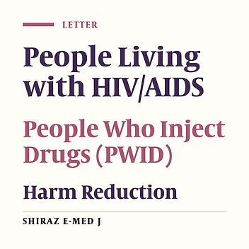Decline in HIV Prevalence Among People Who Inject Drugs in Iran