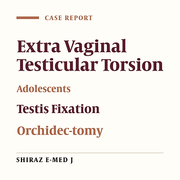 Adolescent extra vaginal testicular torsion Report of two cases