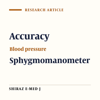 Accuracy Assessment of Measured Blood Pressures in Three Departments of one Tertiary Hospital