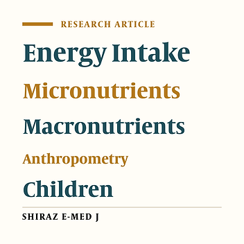 Relationship between Energy, Macronutrient and Micronutrient Consumption with Obesity among School Aged Students in Shiraz, Fars