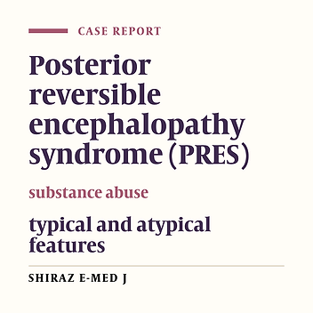 Typical and atypical features in Posterior Reversible Encephalopathy Syndrome (PRES)