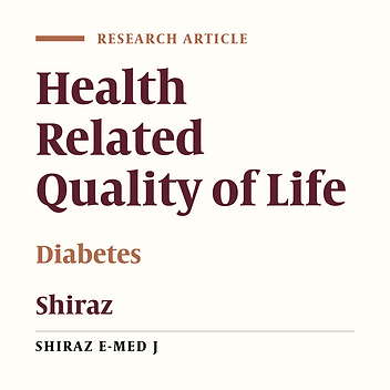 Health related quality of life in both types of diabetes in Shiraz, Iran